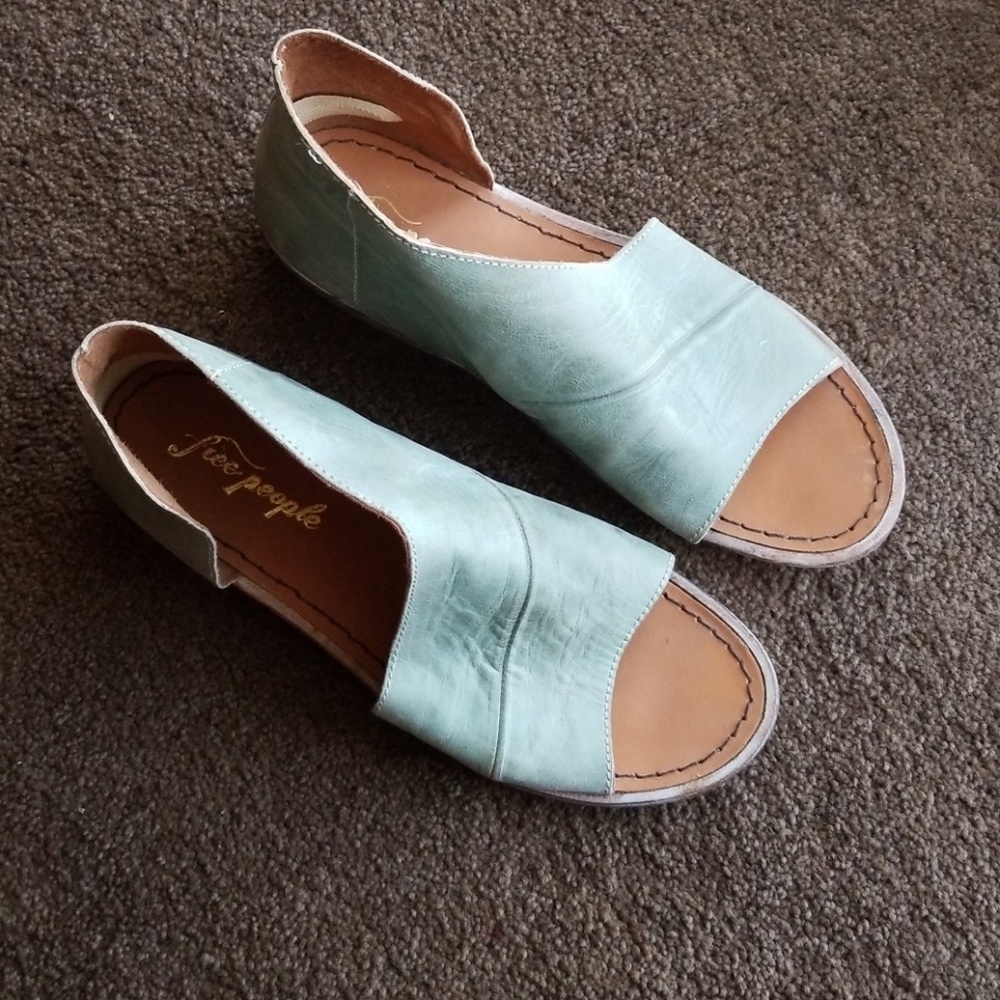 Free People Blue/Green Colored Sandals